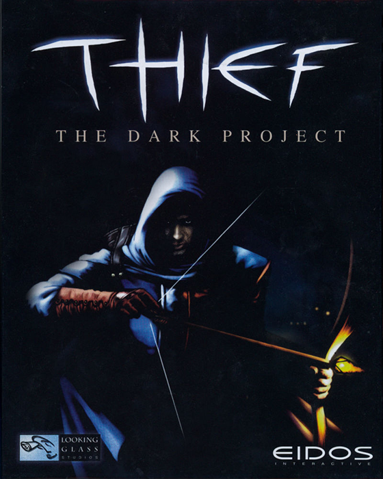 The front cover box art for the game, Thief: The Dark Project.
